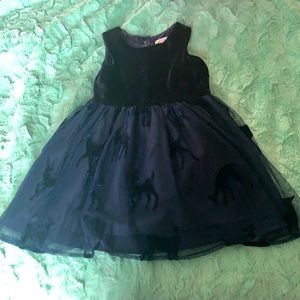 2T Cat & Jack crushed velvet style dress